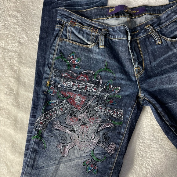 Ed Hardy Low Rise Straight Size 29 Jeans - Picture 2 of 15